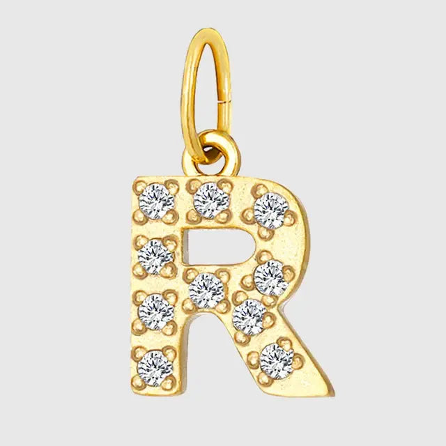 Diamond Alphabet Pendant