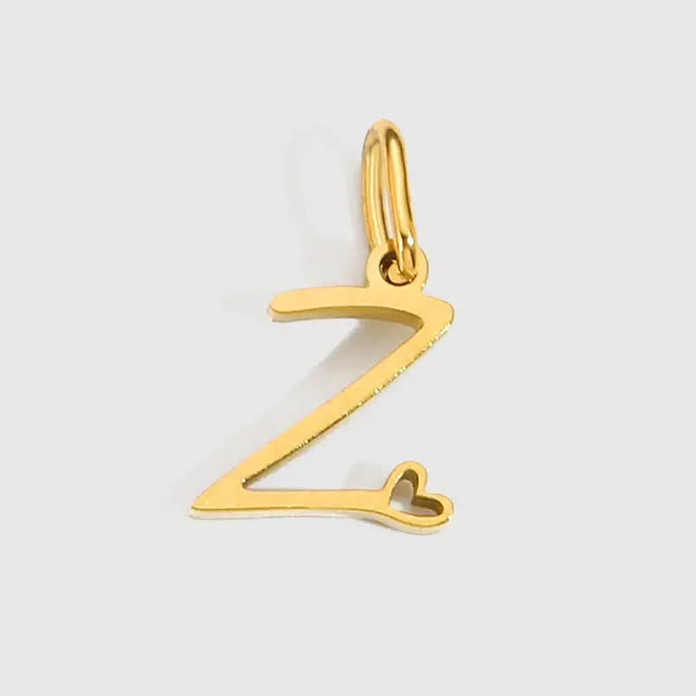 Heart Alphabet Pendant