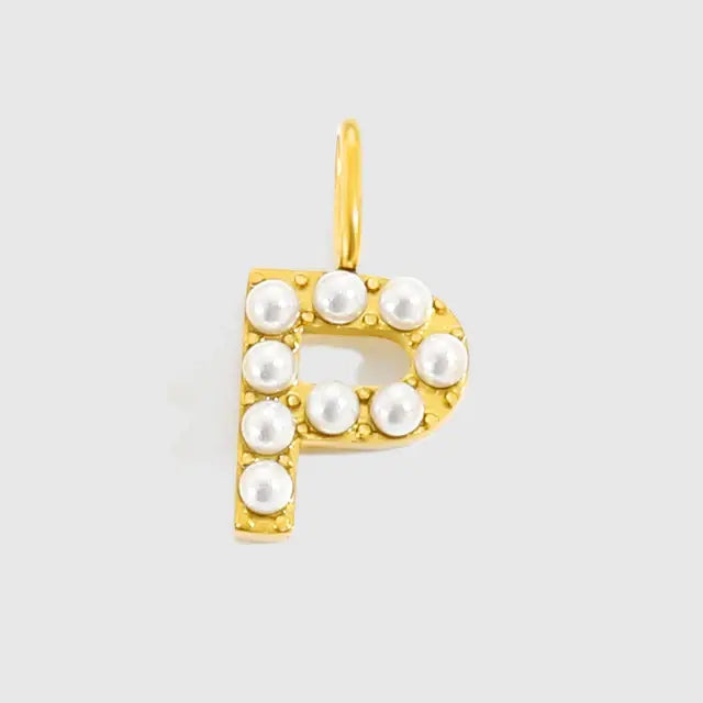 Alphabet Pearl Pendant