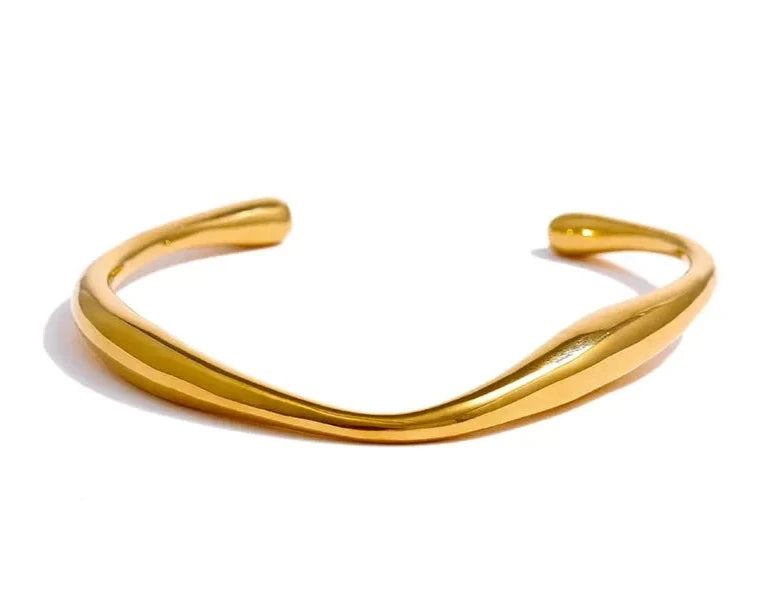 Minimalist Gold Color Wrist Bracelet Bangle