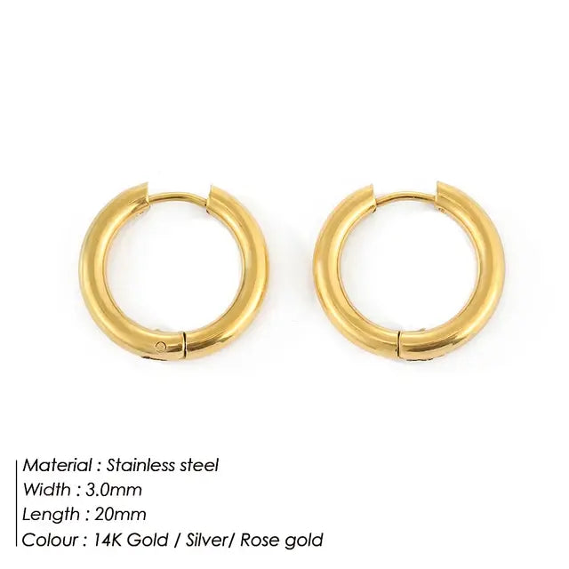 Minimalist Round Earrings