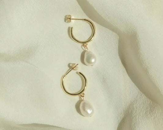 Freshwater Pearl Pendant Earrings