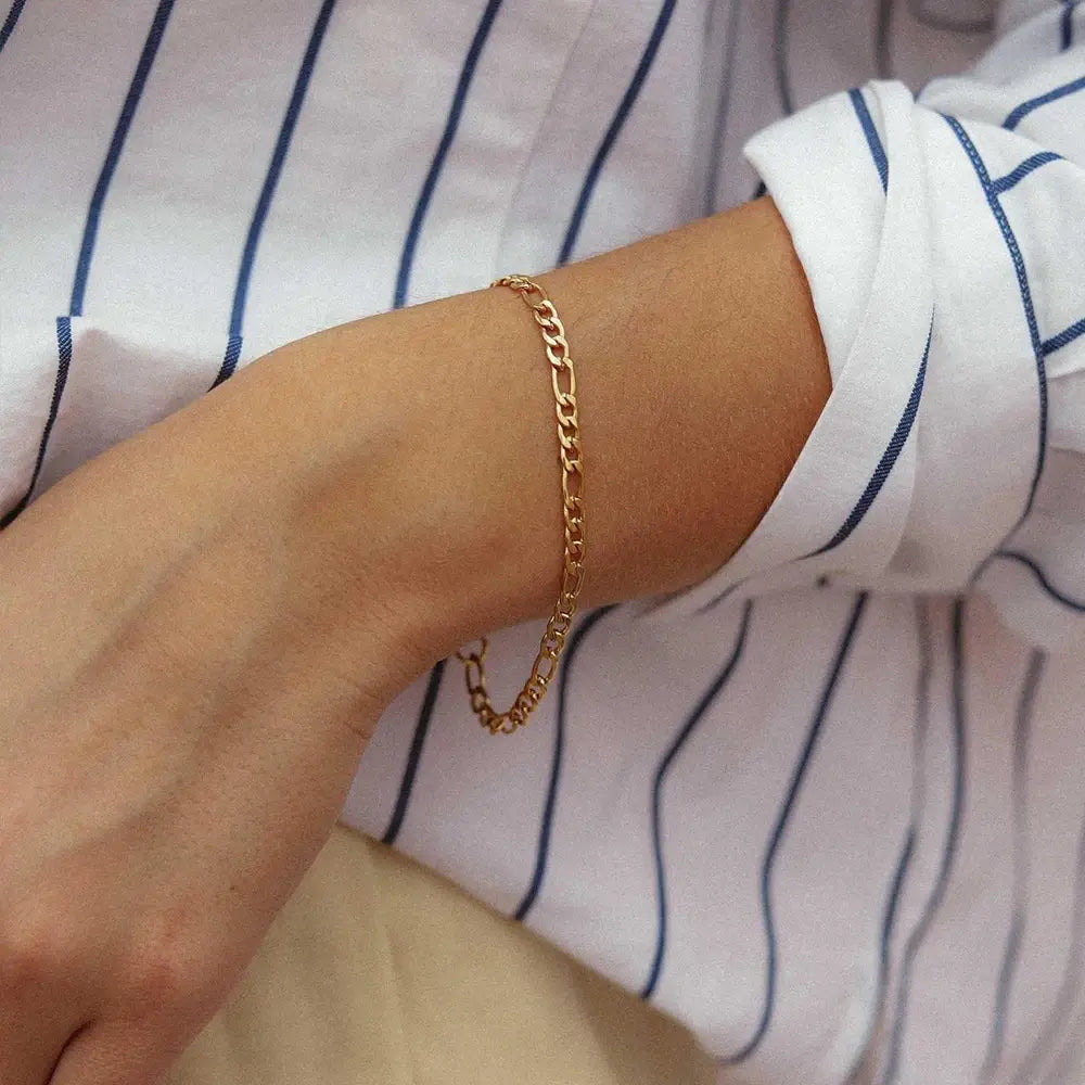 Figaro Link Chain Bracelet